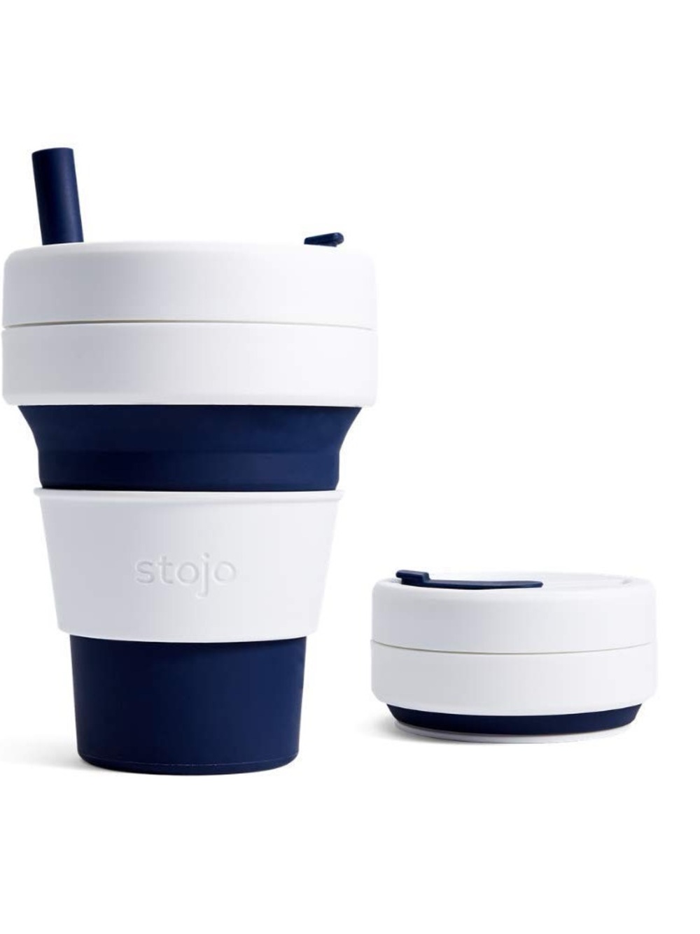 New STOJO On-The-Go Collapsible Coffee-Reusable & Foldable Silicone Travel Mug